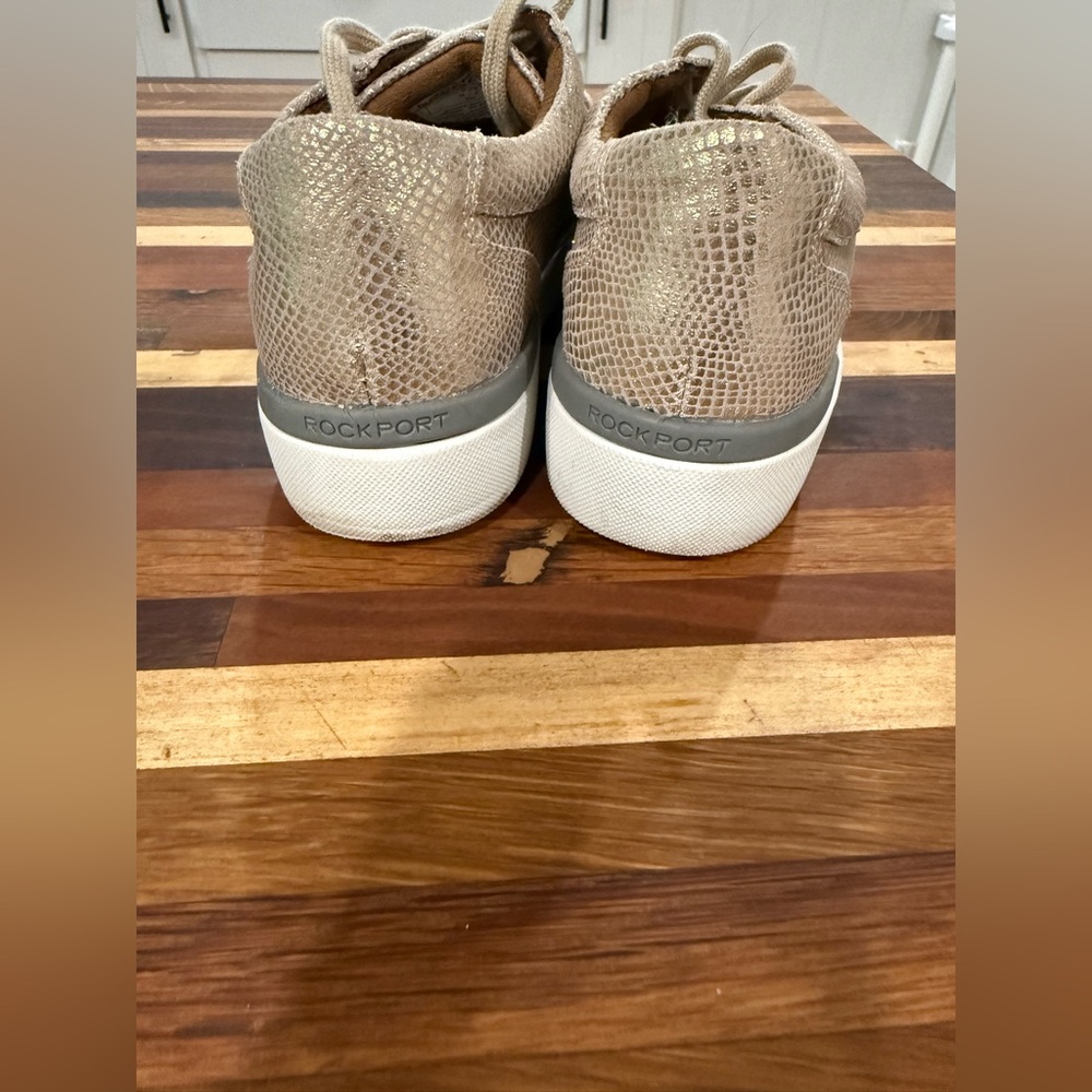 Rockport Parissa Work Women's Gold Classic Platform Work Sneaker - Picture 7 of 10